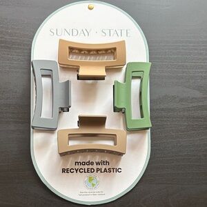 Sunday State Hair Claw Clip Set